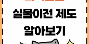 퇴직연금 실물이전 제도 알아보기