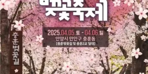 2025 안양충훈벚꽃축제 홍보 포스터(출처 안양시)