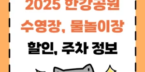 2025년 한강공원 수영장·물놀이장 할인 정보 완전 정리! (다둥이 행복카드, 주차 꿀팁까지)