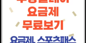 쿠팡플레이 요금제 총정리 무료로 보는 법부터 스포츠 패스까지!