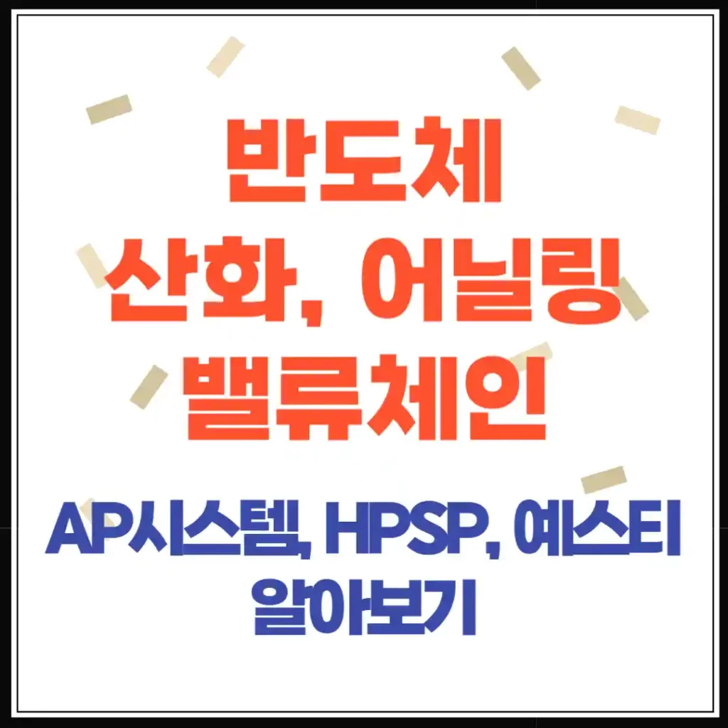 반도체 산화·어닐링 공정 밸류체인, AP시스템·이오테크닉스·디아이티·HPSP·예스티
