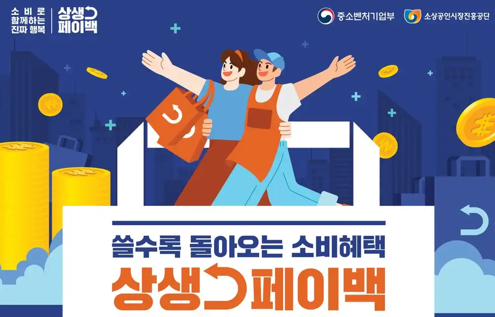 쓸수록 돌아오는 소비혜택 상생페이백 홍보 이미지